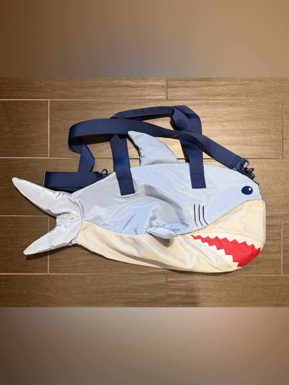 Cat & Jack Shark Kids Tote Bag - Light Blue